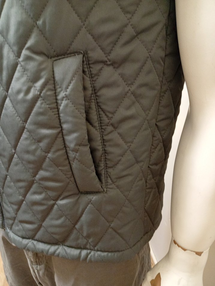 Gri Nakışlı Fermuarlı Erkek Yelek - Görsel 3