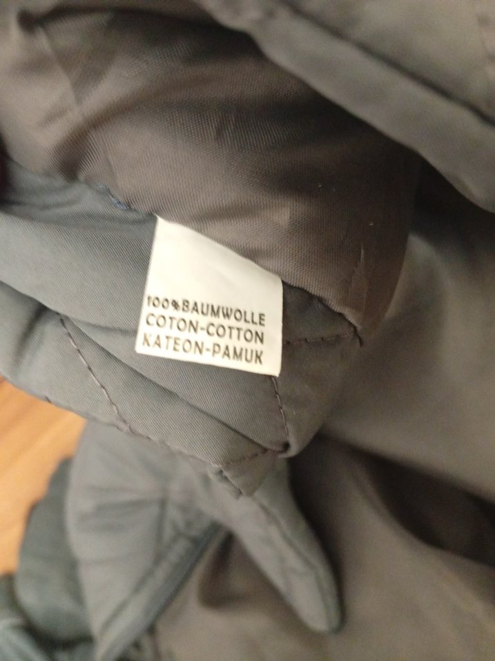 Gri Nakışlı Fermuarlı Erkek Yelek - Görsel 5