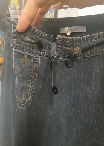 TABUU MARKA Bol Kesim Kadın Kot Pantolon - Görsel 4