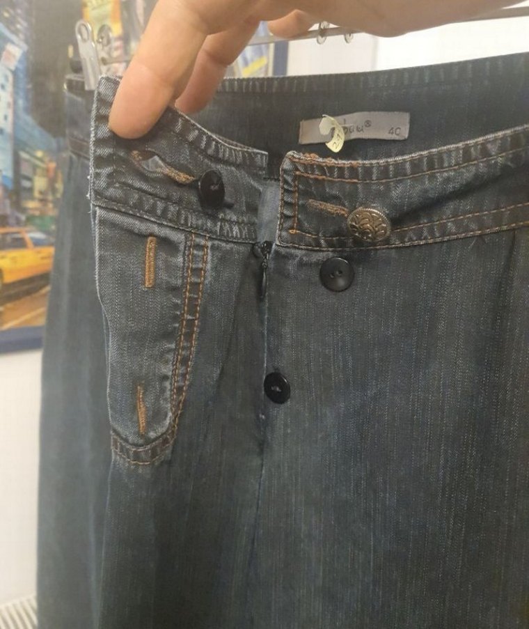 TABUU MARKA Bol Kesim Kadın Kot Pantolon - Görsel 4