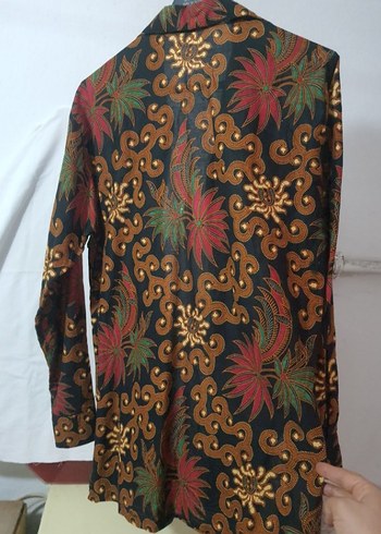 vintage Bohem Çok Renkli Uzun Kollu Gömlek - Görsel 2