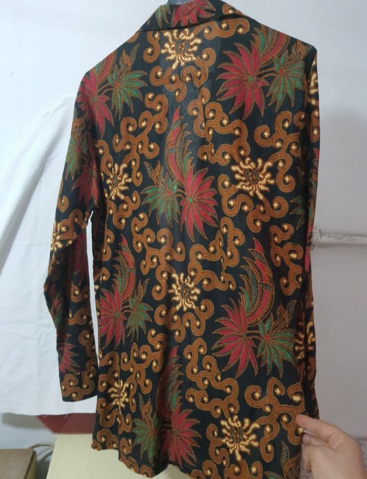 vintage Bohem Çok Renkli Uzun Kollu Gömlek - Görsel 2