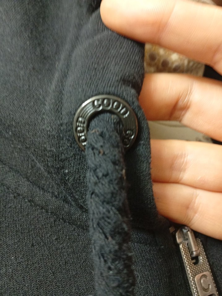 Siyah Fermuarlı Kapüşonlu Sweatshirt - Görsel 4