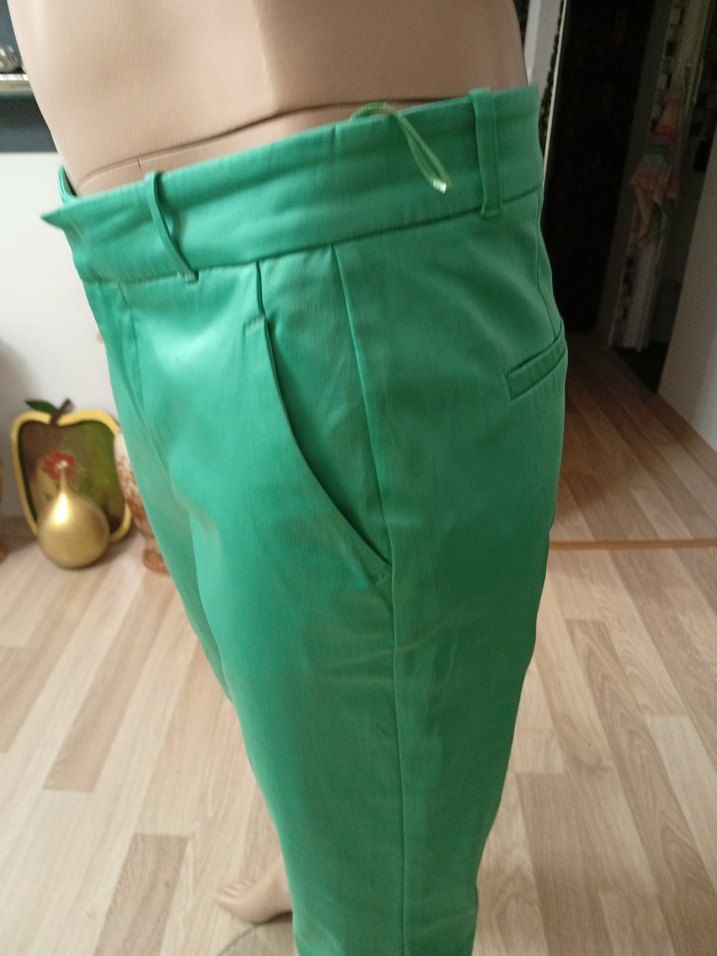 Adil ışık saten  Kumaş Pantolon - Görsel 2