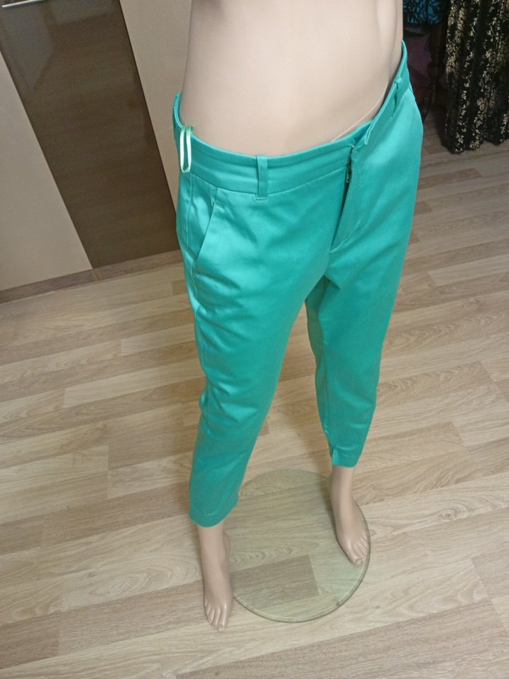 Adil ışık saten  Kumaş Pantolon - Görsel 3