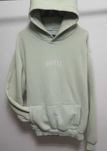 Kadın Bej Kapüşonlu Uzun Kollu Sweatshirt - Görsel 2