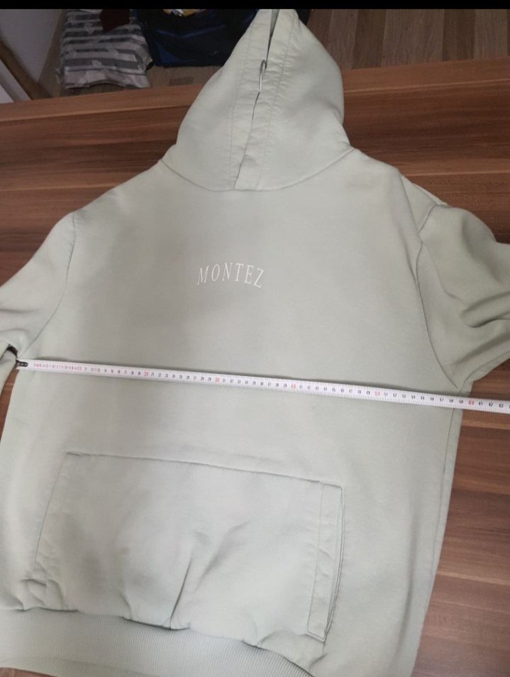 Kadın Bej Kapüşonlu Uzun Kollu Sweatshirt - Görsel 3