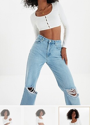 Yırtık wide leg 