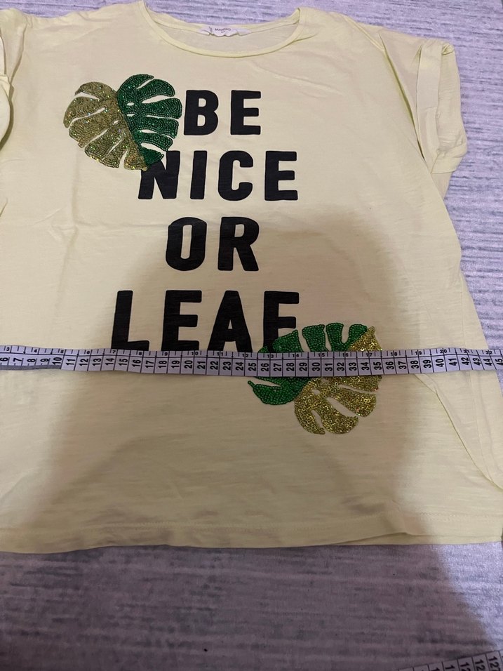 Kız Çocuk Yeşil Baskılı Tişört - Görsel 5