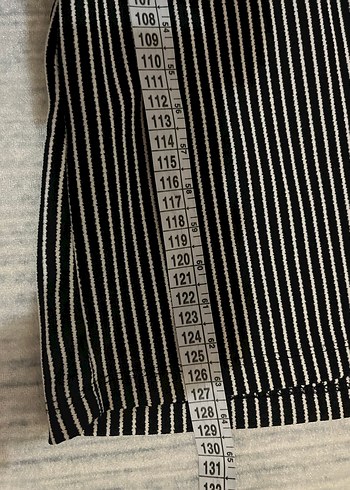 Kadın kız siyah beyaz çizgili elbise - Görsel 8