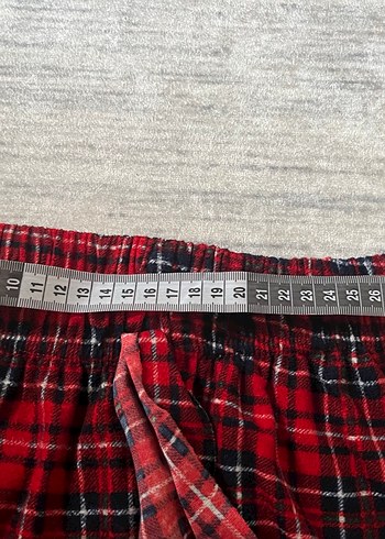 Kız kadın Kırmızı Ekose Pijama Altı - Görsel 6