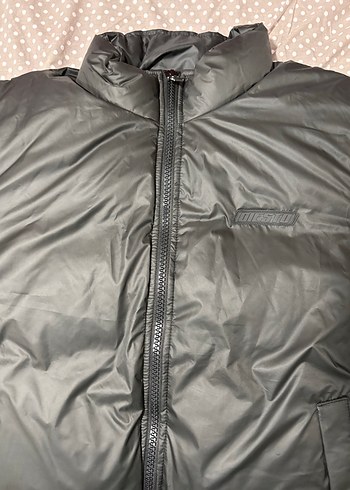 Siyah Yüksek Yakalı Rahat Erkek Mont - Görsel 2