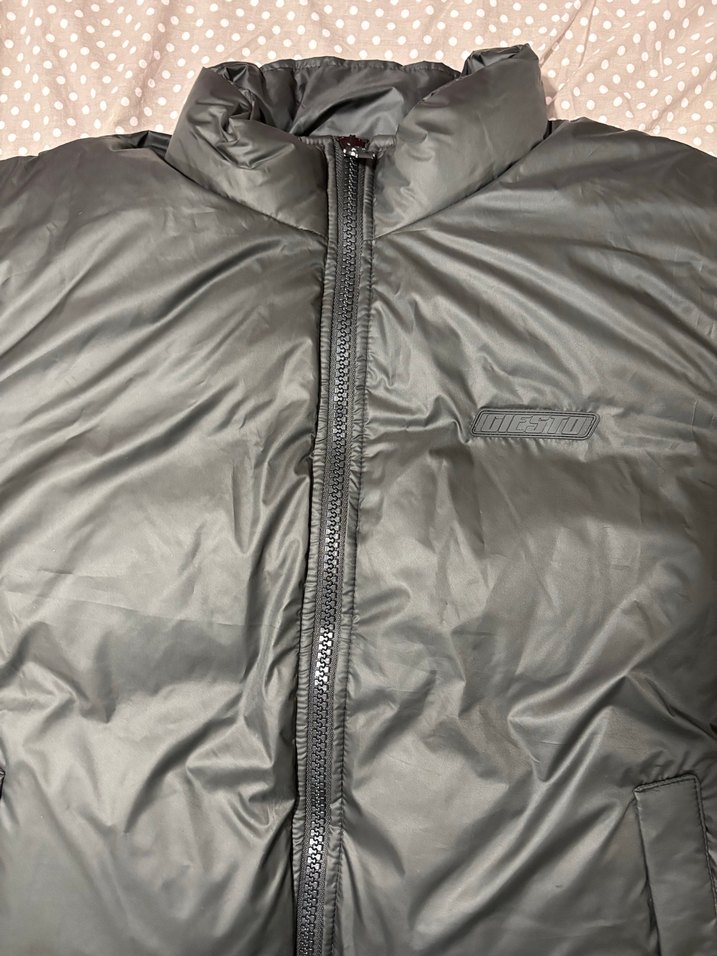 Siyah Yüksek Yakalı Rahat Erkek Mont - Görsel 2