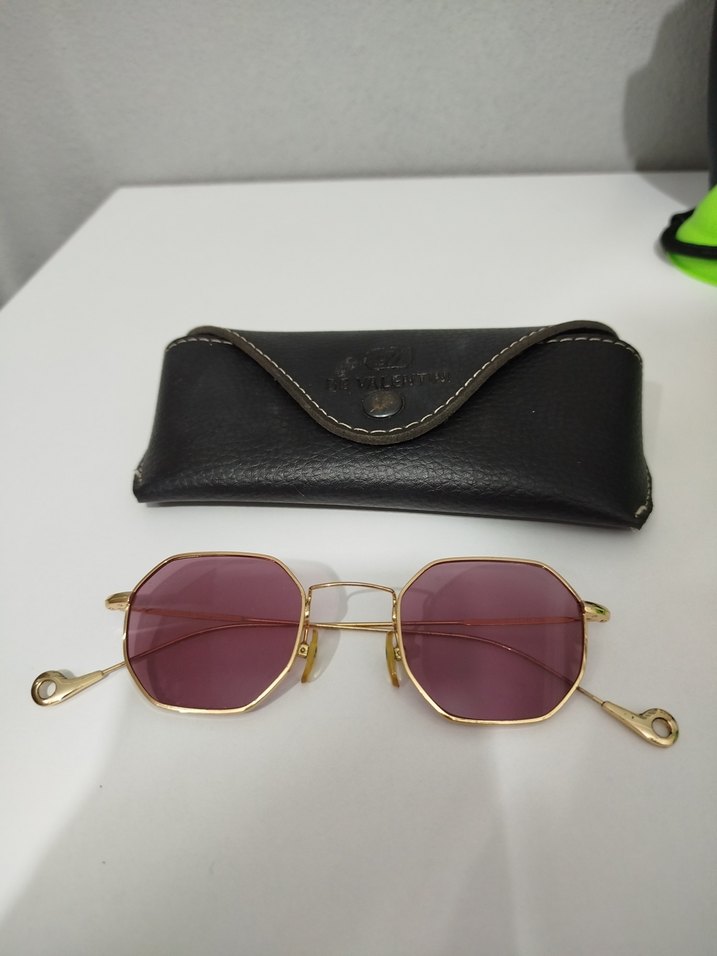 Altıgen Pastel Pembe Camlı Kadın Güneş Gözlüğü - Görsel 3