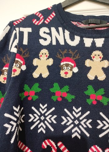 Renkli Desenli Erkek Triko Kazak - Görsel 3