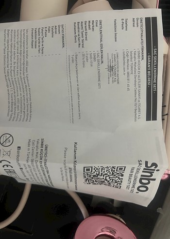  Beden Renk Pembe Saç Şekillendirici Seti