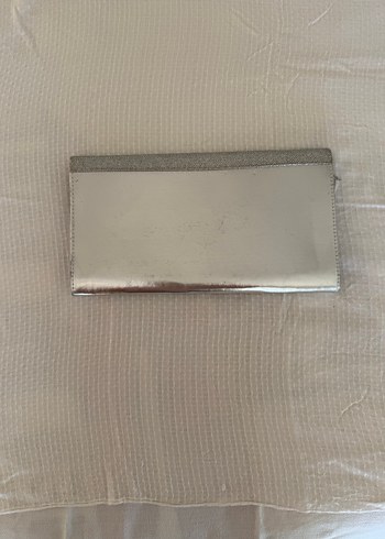 Diğer Gri Metal Tokalı Kadın Portföy Çanta 30 cm