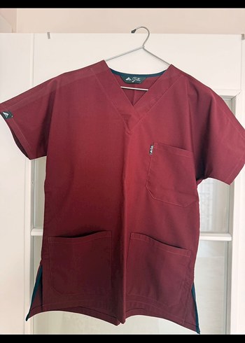 Bordo V Yaka Kısa Kollu Forma