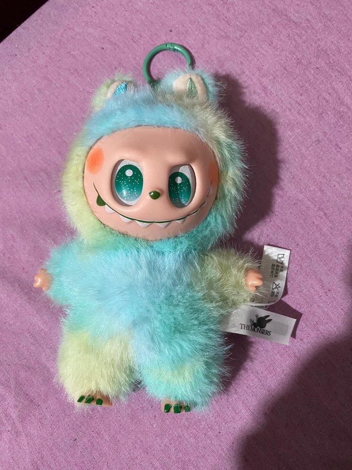 Pastel Renkli Peluş labubu anahtarlık - Görsel 2