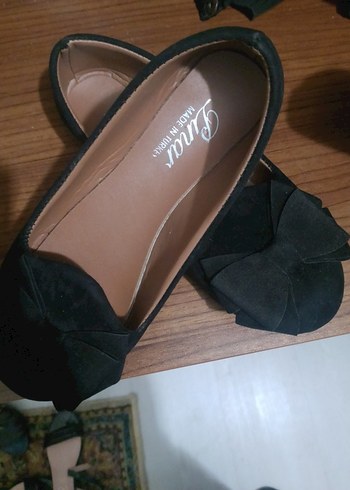 Siyah Fiyonklu Kadın  Babet - Görsel 2