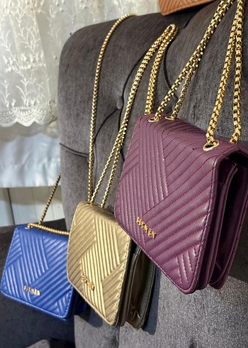 Zincir Detaylı Çok Renkli Yılan Desenli Deri Çanta - Görsel 2