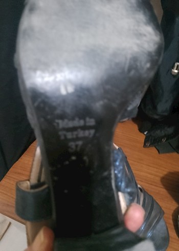 Mavi Bantlı Kadın Topuklu Ayakkabı - Görsel 4