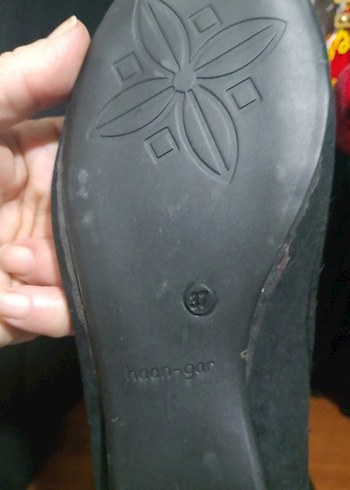 Tokalı Siyah Dolgu Topuk Kadın Babet - Görsel 4