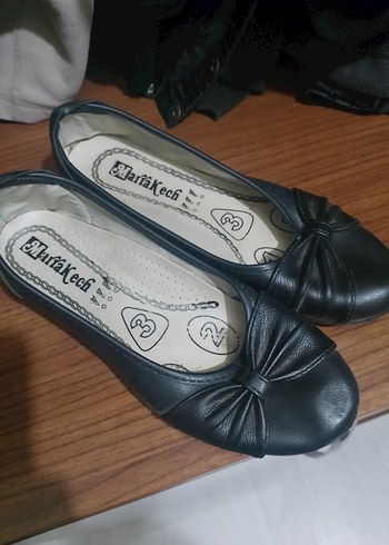 Tokalı Siyah Dolgu Topuk Kadın Babet - Görsel 2