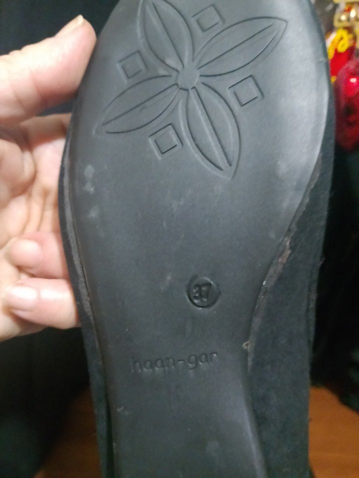 Tokalı Siyah Dolgu Topuk Kadın Babet - Görsel 4