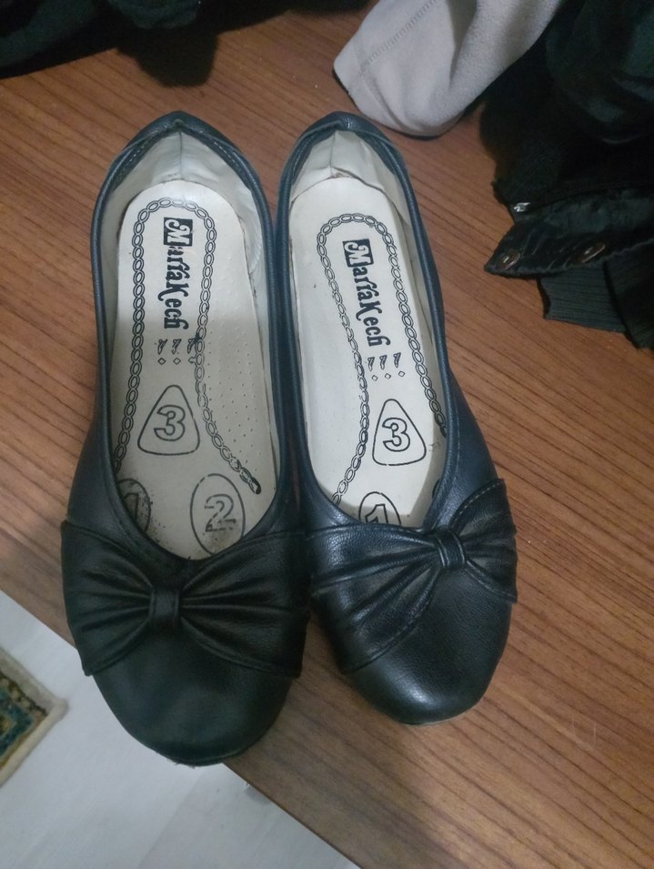 Tokalı Siyah Dolgu Topuk Kadın Babet - Görsel 3