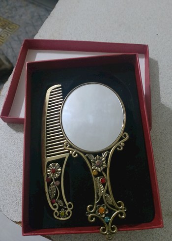 Dekoratif El Aynalı Tarak Seti - Görsel 2