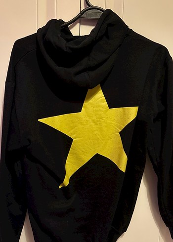 Diğer Siyah Kapüşonlu Kadın Sweatshirt