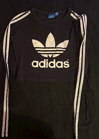 Siyah Adidas Uzun Kollu Tişört