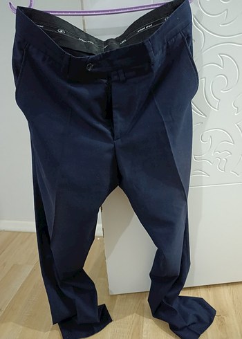 Lacivert Regular Fit Erkek Ofis Pantolonu