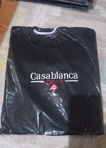 Siyah Casablanca Baskılı Erkek Tişört