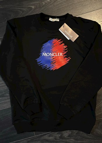 Moncler Siyah Baskılı Erkek Sweatshirt