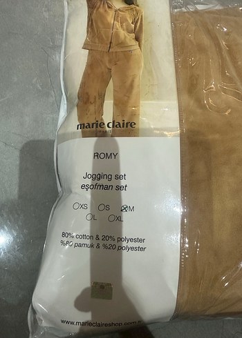 m Beden camel Renk markanın eşofman takımı bej renkte