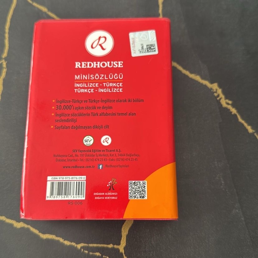 Redhouse mini İngilizce Türkçe sözlük - Görsel 2