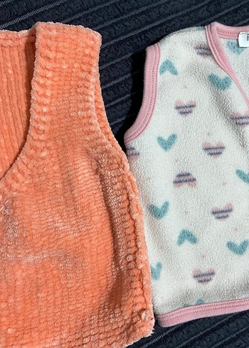 Kız Çocuk Triko Yelekler, Pembe ve Pastel Tonlar - Görsel 2