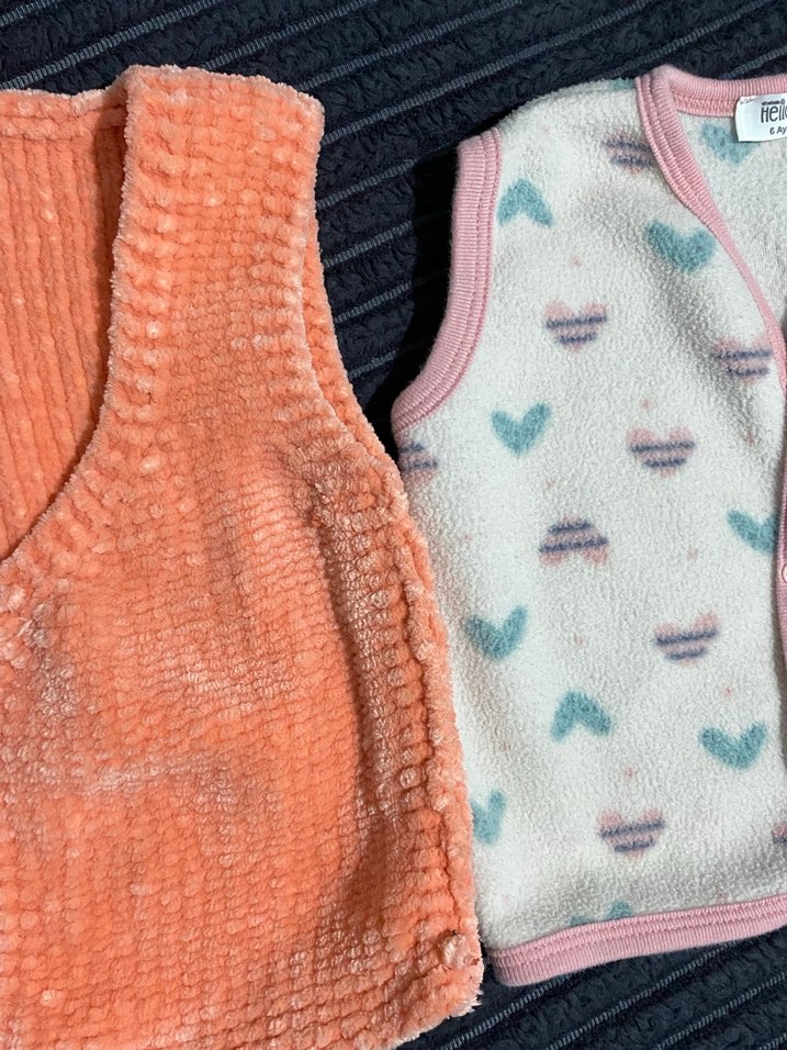 Kız Çocuk Triko Yelekler, Pembe ve Pastel Tonlar - Görsel 2