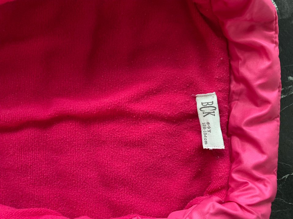 Kız Çocuk Parlak Pembe Fermuarlı Yelek - Görsel 2