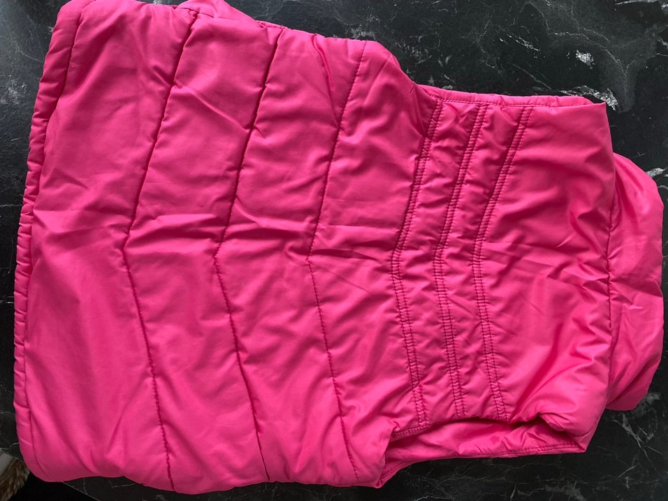 Kız Çocuk Parlak Pembe Fermuarlı Yelek - Görsel 3