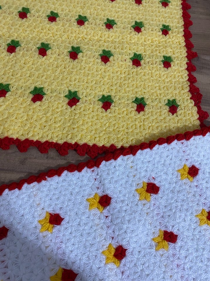 Renkli Örgü Banyo Lif Seti - Görsel 2