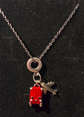 Uçak & Valiz Charm Kolye