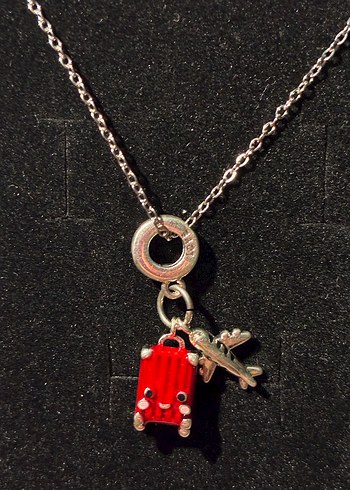 Accessorize Uçak & Valiz Charm Kolye