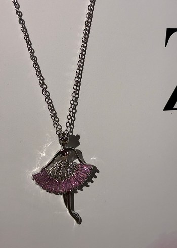 Diğer Ballerina Necklace Purple Crystal Dress