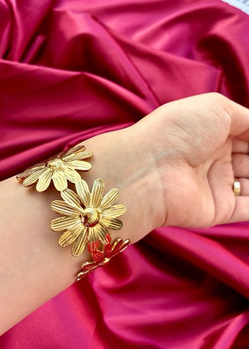 Golden Daisy Gold Papatya Formlu Bileklik