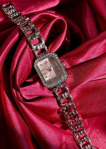 Zeora Classique Rose Gold Taşlı Saat