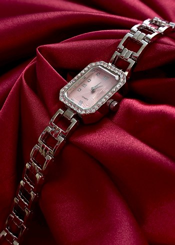 Diğer Zeora Classique Rose Gold Taşlı Saat