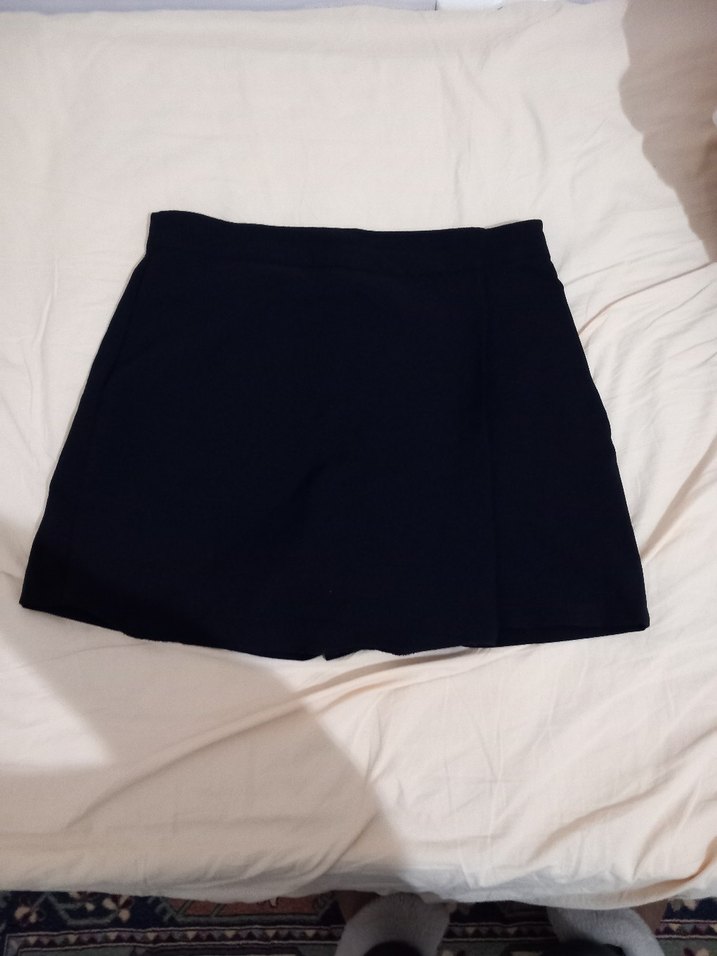 Siyah Mini Etek, Dar Kesim, Rahat Kumaş - Görsel 2